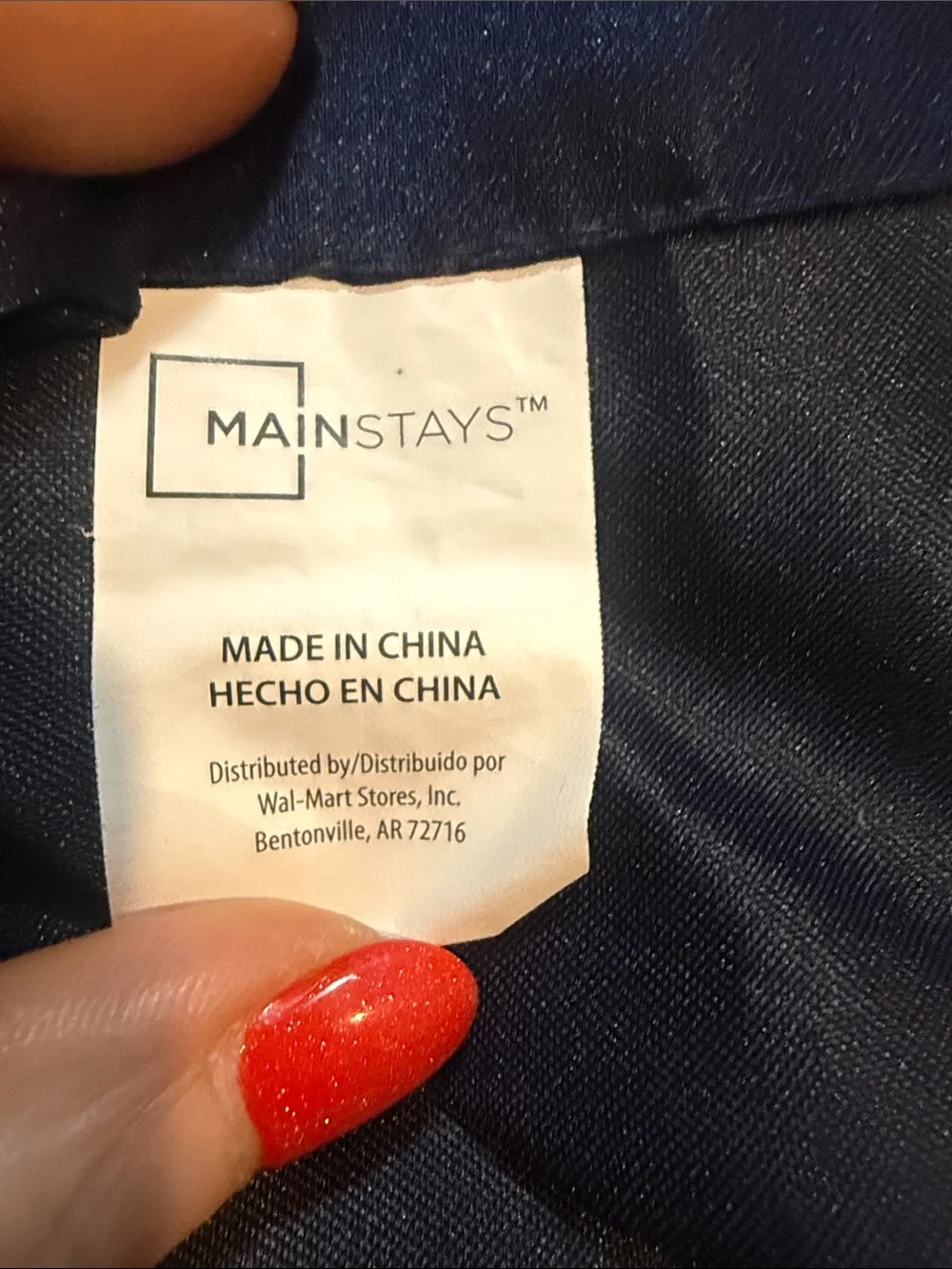 Mainstays Navy Blue Bedding Throw